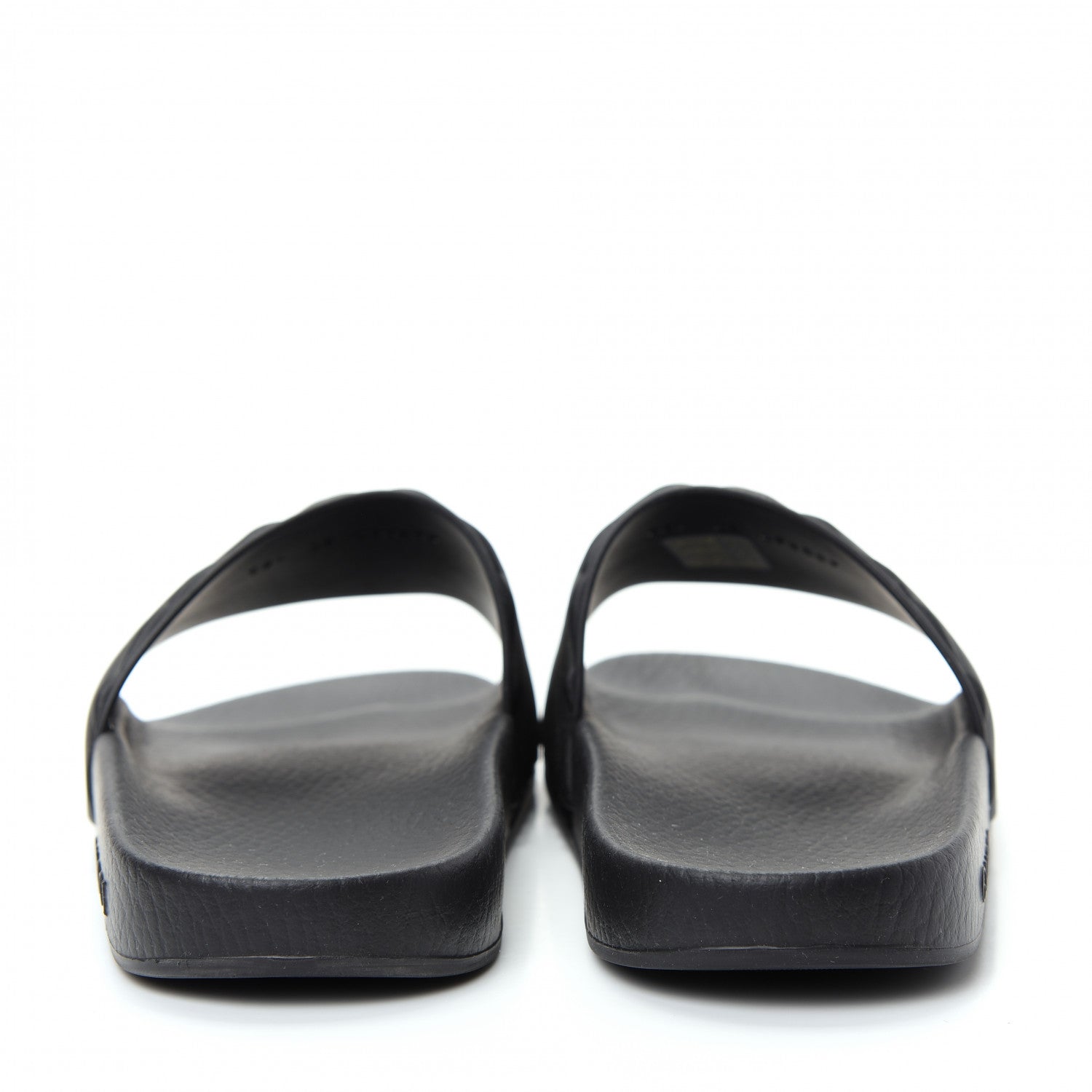 Gucci Rubber Matelasse Womens Slide Sandals 37 Black 7 of 11