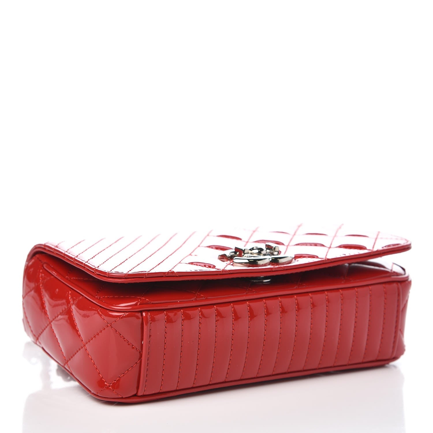 Chanel Patent Quilted Small Coco Boy Flap Red 4 of 8