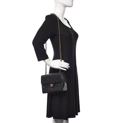 Chanel Lambskin Quilted Mini Square Flap Bag Black 2 of 13
