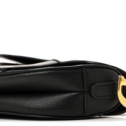 Christian Dior Grained Calfskin Mini Saddle Bag Black 10 of 13