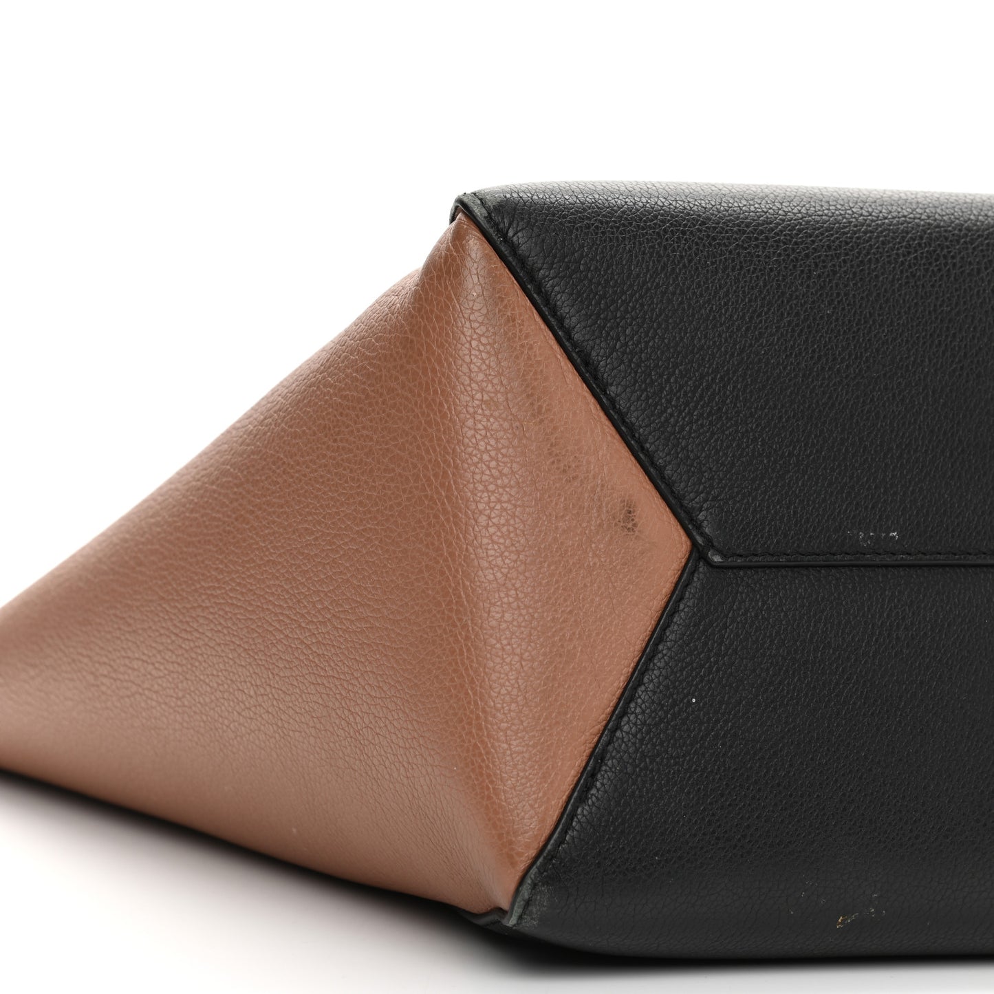 Calfskin Lockme Cabas Bois de Rose Black