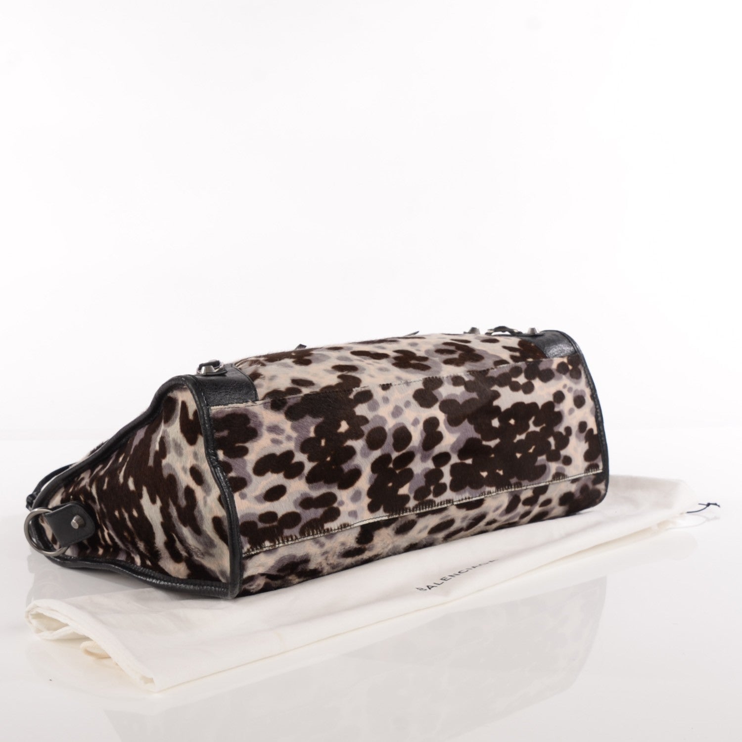 Balenciaga Leopard Pony Hair Classic Hardware City Black 4 of 13