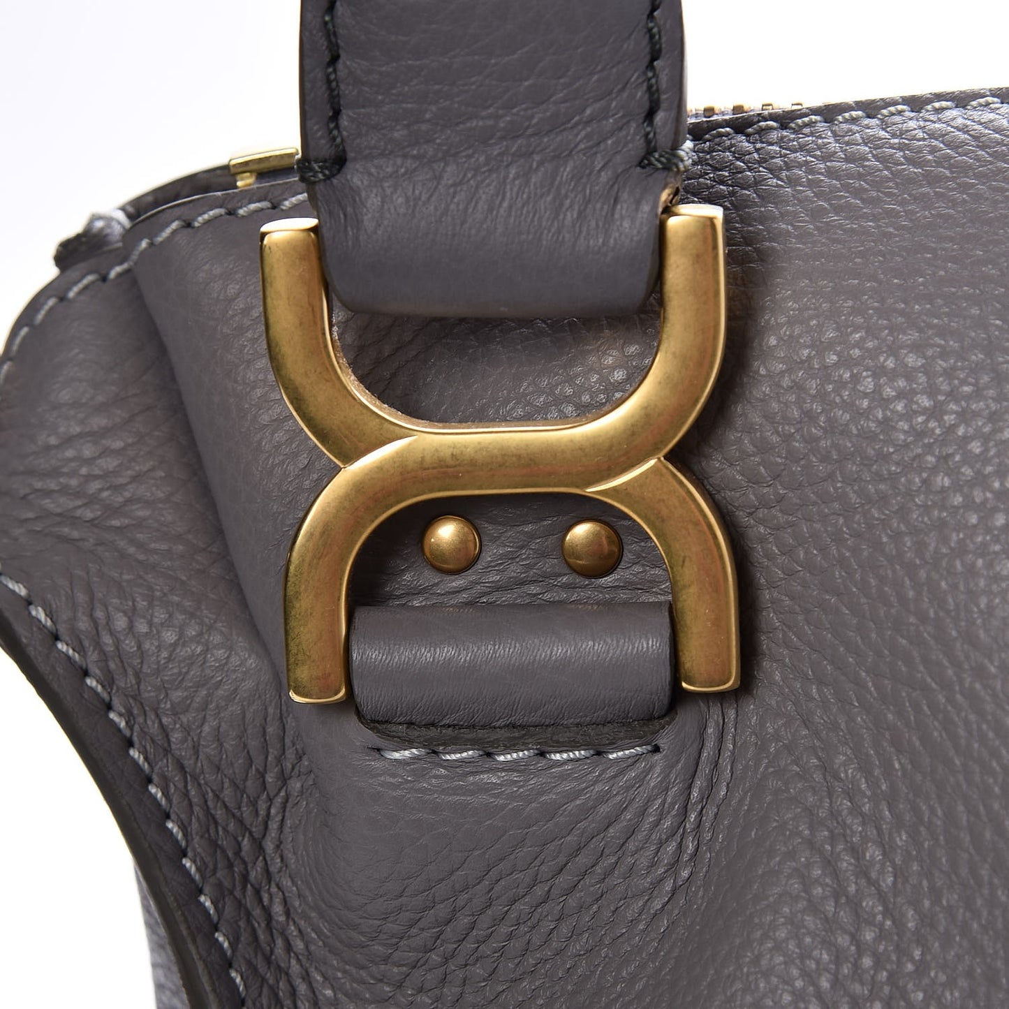 Calfskin Medium Marcie Satchel Cashmere Grey