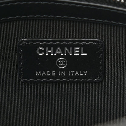 Chanel Aged Calfskin Medium Charms Deauville Pouch Black 6 of 9