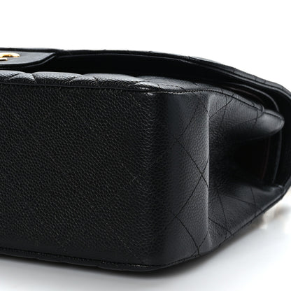 Chanel Caviar Quilted Jumbo Double Flap Black 9 of 9