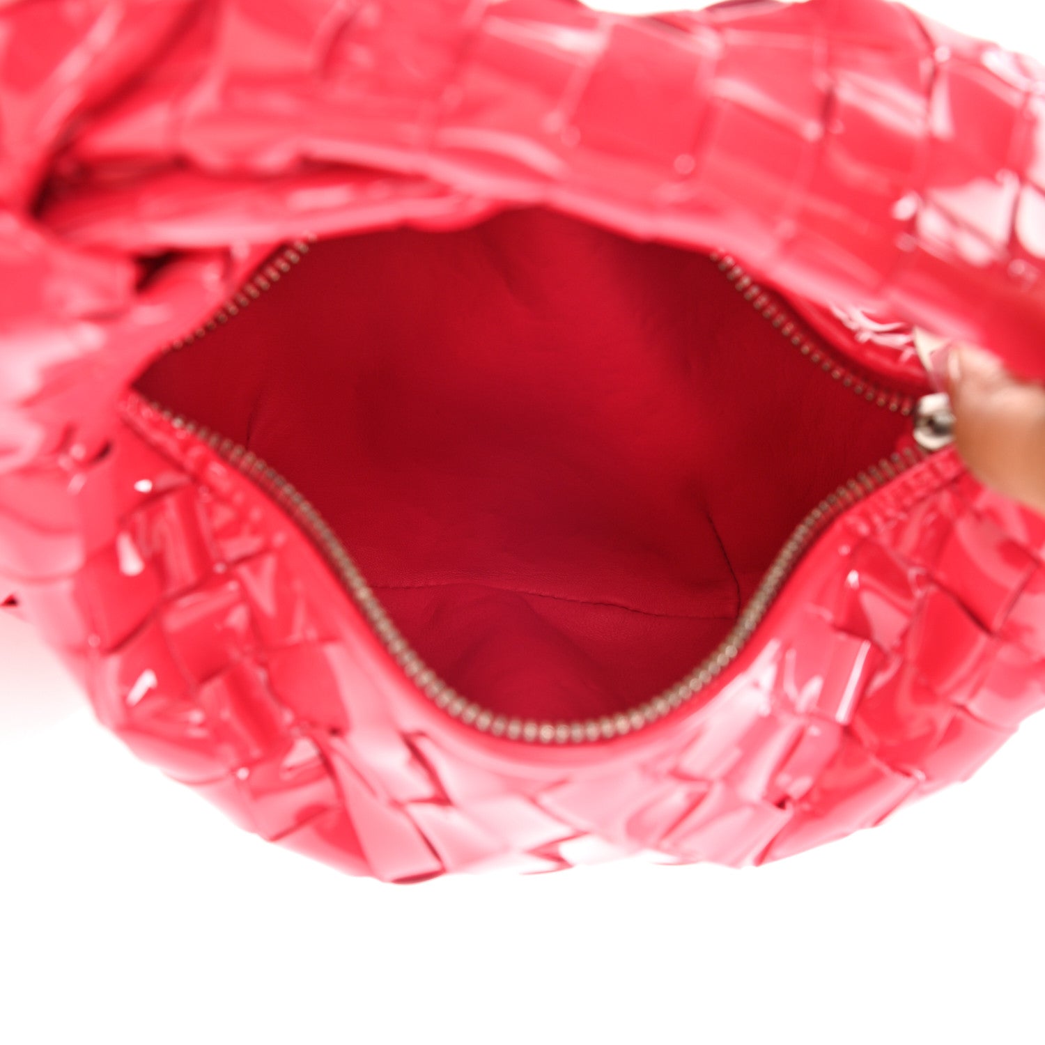 Bottega Veneta Patent Nappa Intrecciato Mini Jodie Candy Stripe 5 of 11
