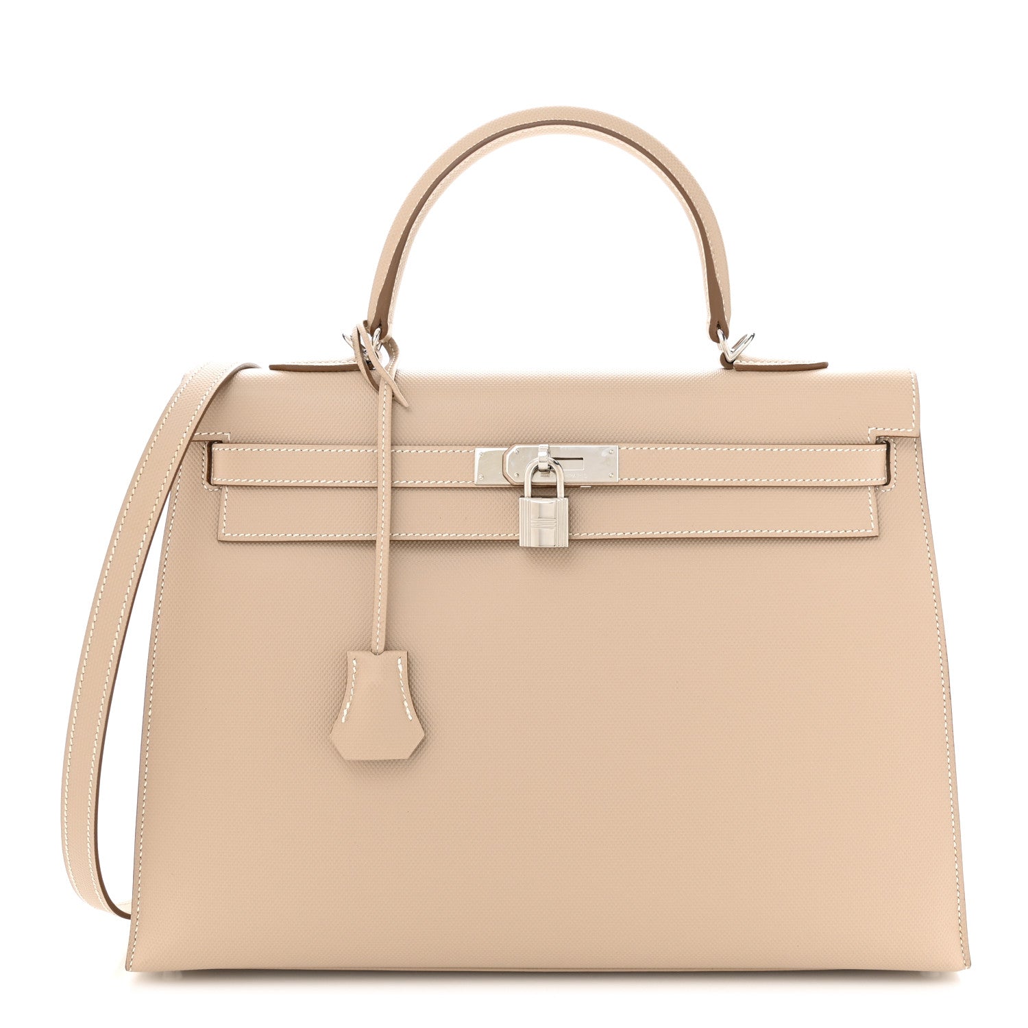 Hermes Grain d'H Kelly Sellier 35 Argile 1 of 12