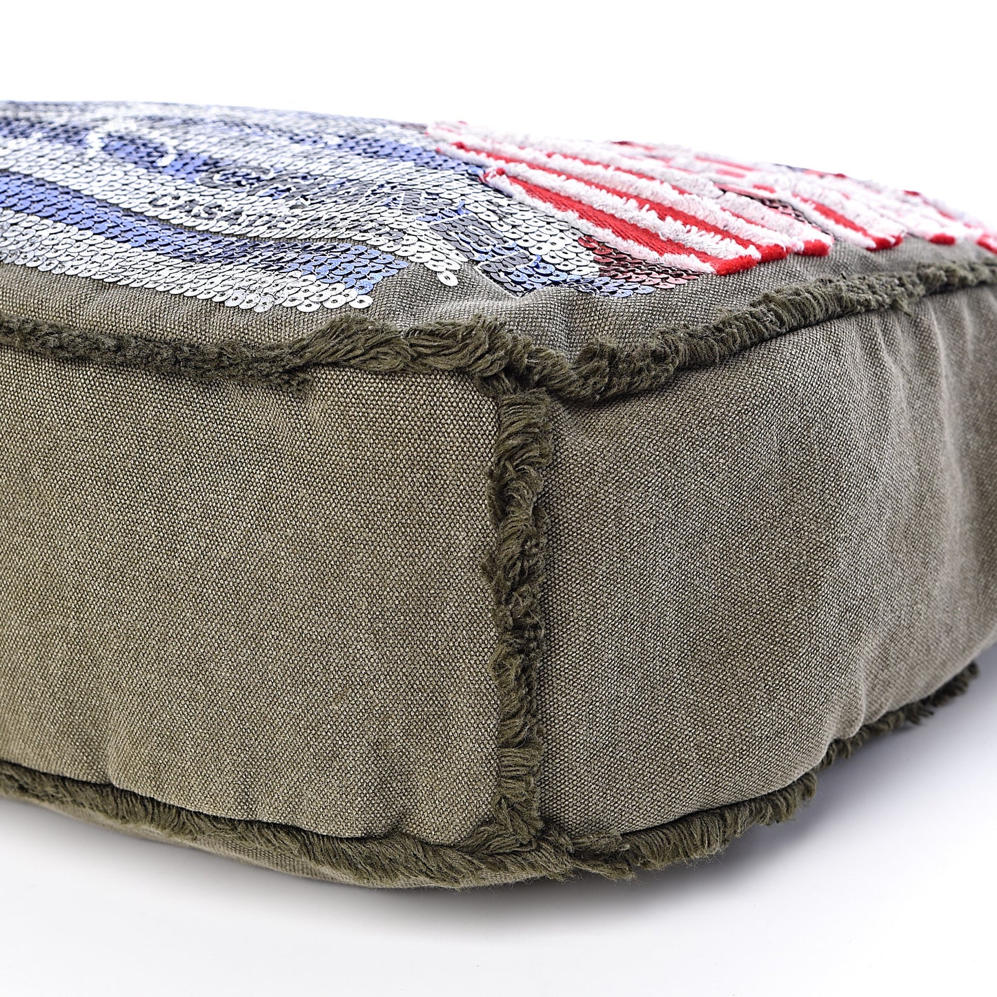 Canvas Sequins Cubano Trip Hobo Khaki