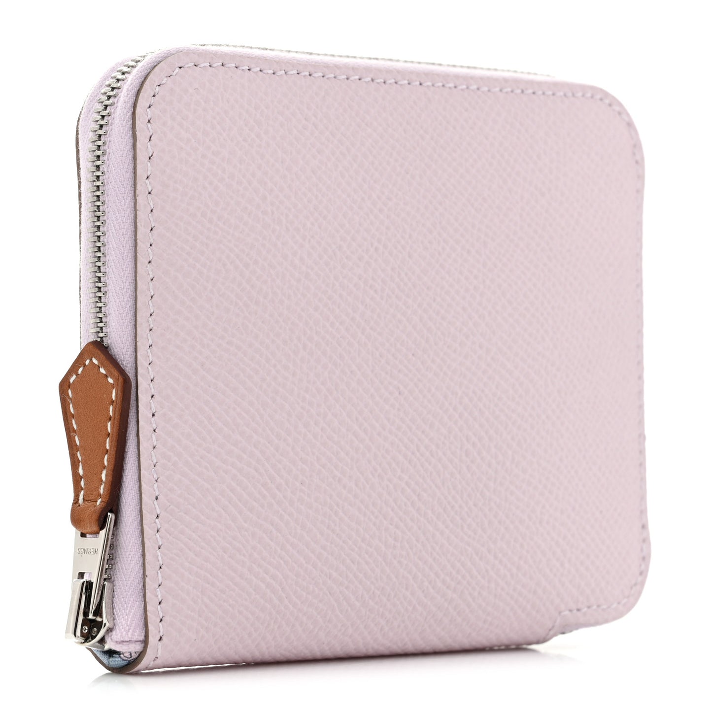 Epsom Silk'In Compact Wallet Mauve Pale Bleu Paradis Perle