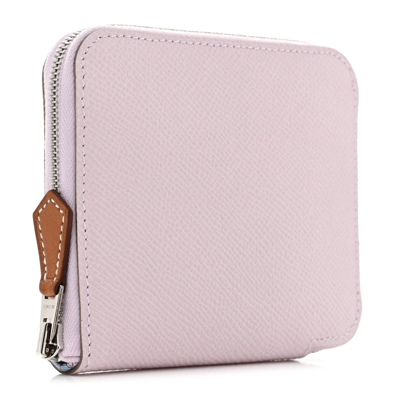 Hermes Epsom Silk'In Compact Wallet Mauve Pale Bleu Paradis Perle 3 of 8