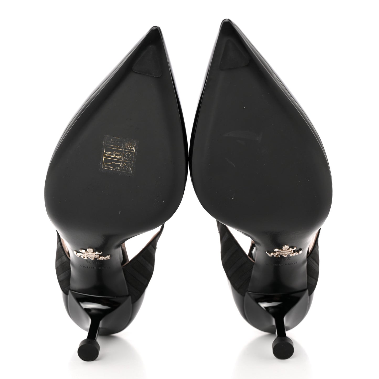 Patent Elastic Mary Jane Pumps 36.5 Black
