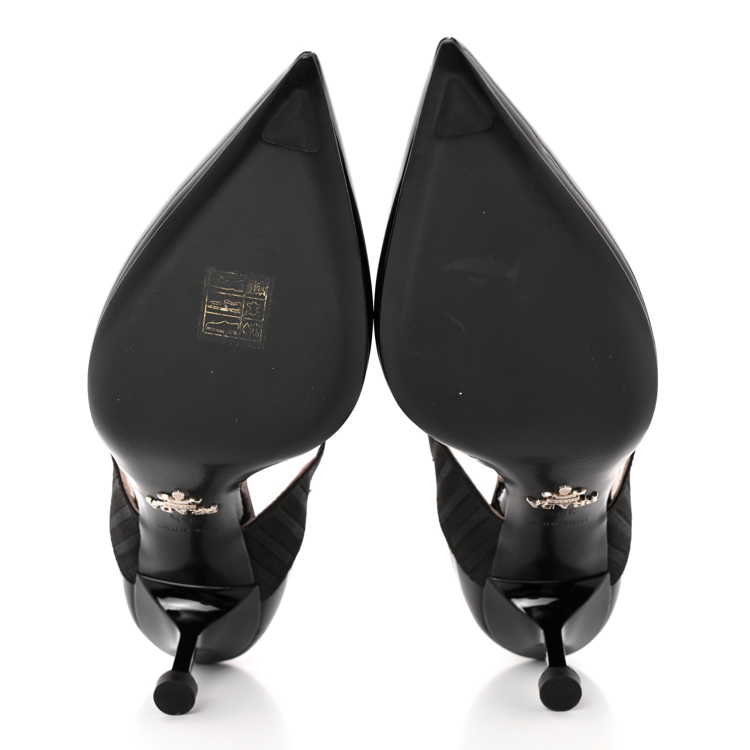 Prada Patent Elastic Mary Jane Pumps 36.5 Black 5 of 11