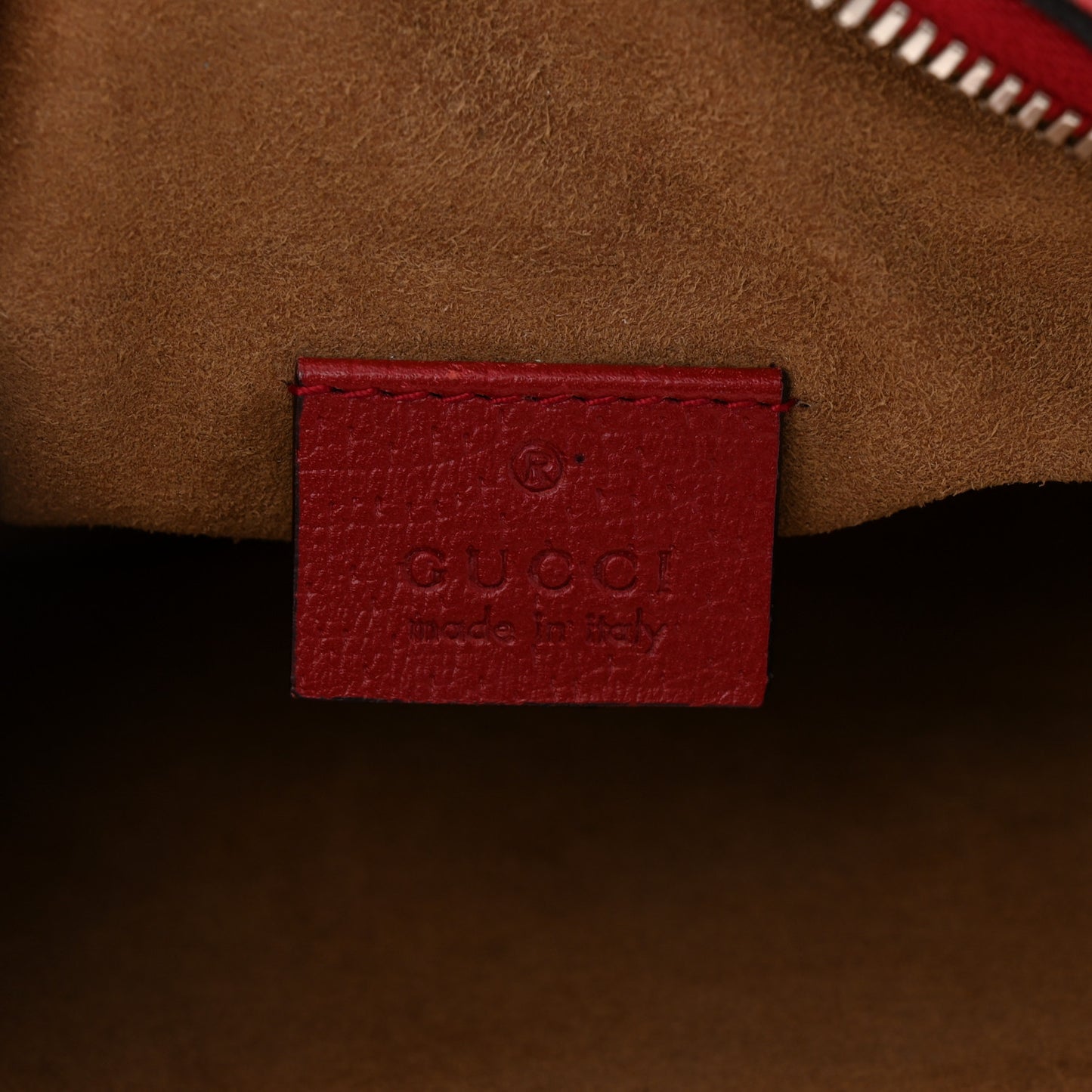 GG Supreme Monogram Tian Web Small Camera Bag Beige Multicolor Red