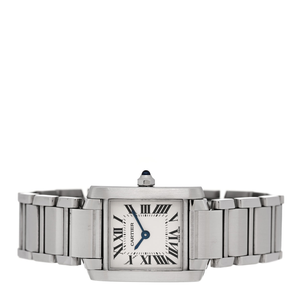 Stainless Steel 20mm Tank Francaise Quartz Watch
