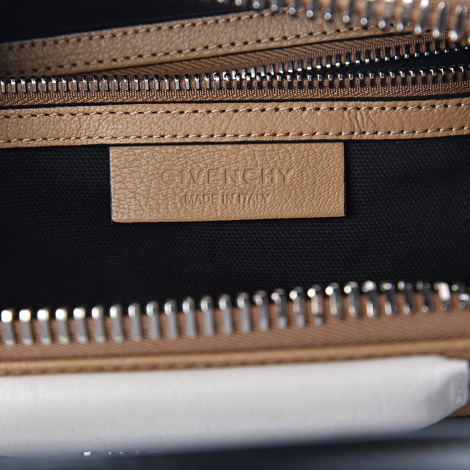 Givenchy Sugar Goatskin Small Tri-Color Antigona Beige Black Brown 6 of 9