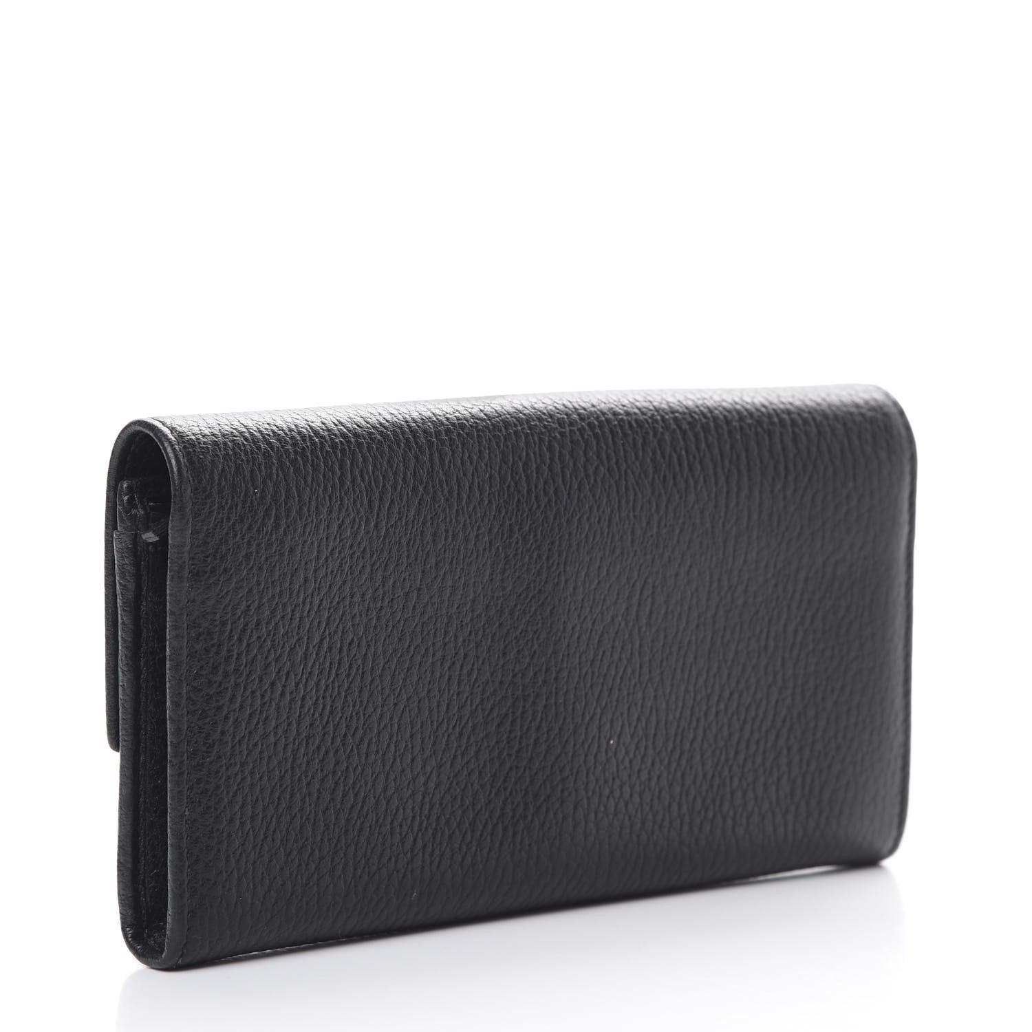 Gucci Dollar Calfskin Swing Continental Wallet Black 2 of 8