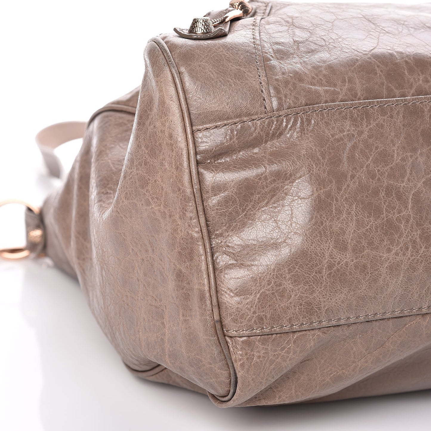 Agneau Giant 12 Rose Gold Hardware Velo Gris Poivre
