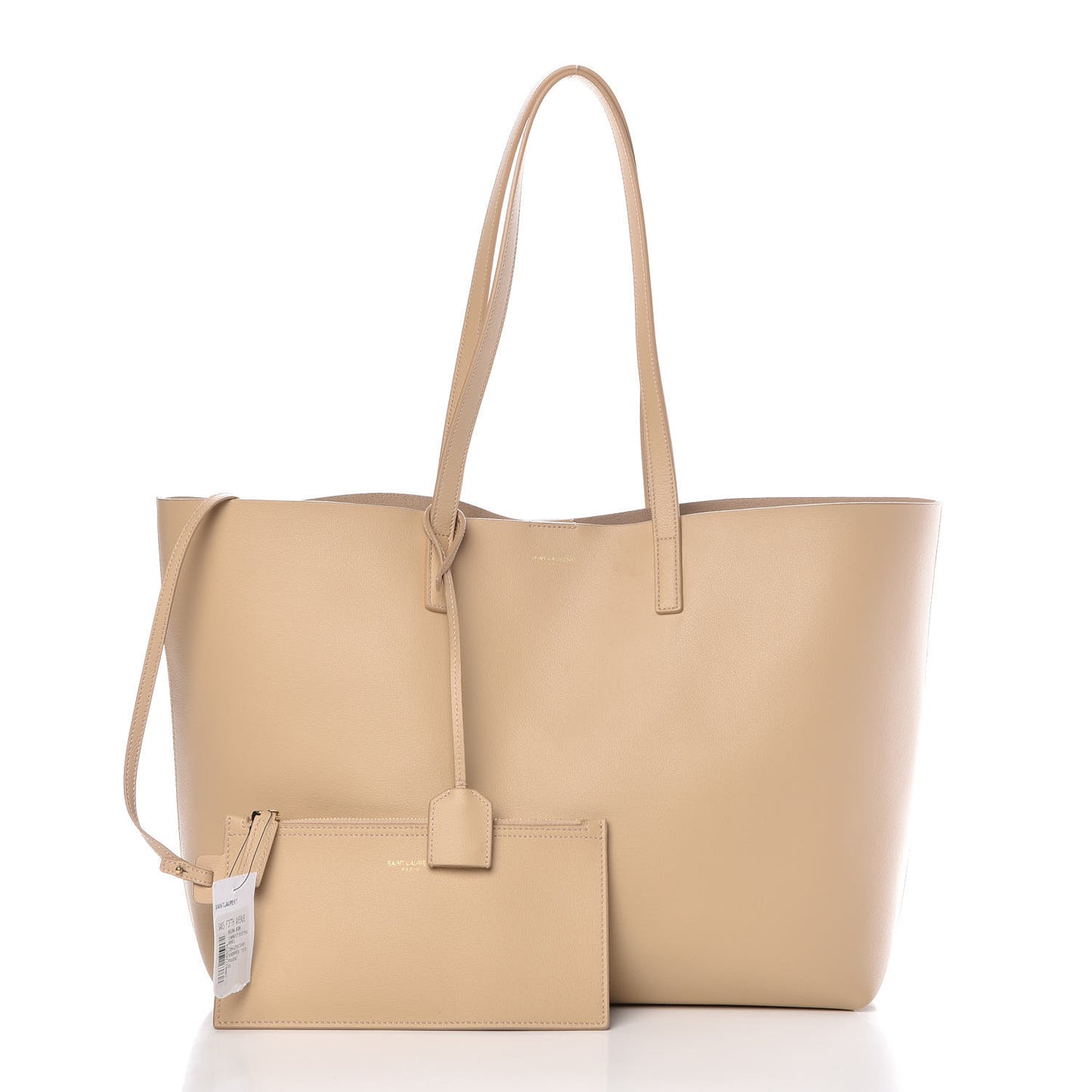 Calfskin Large Shopping Tote Natural