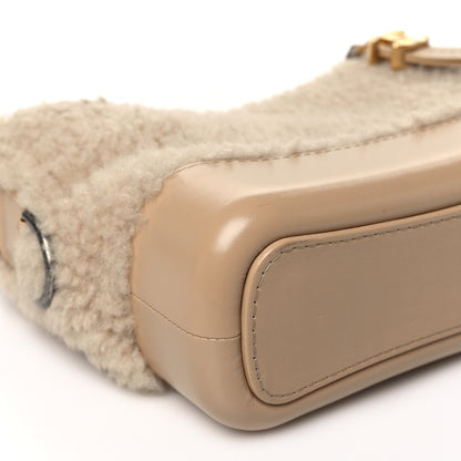 Chanel Shearling Small Gabrielle Hobo Dark Beige 9 of 10