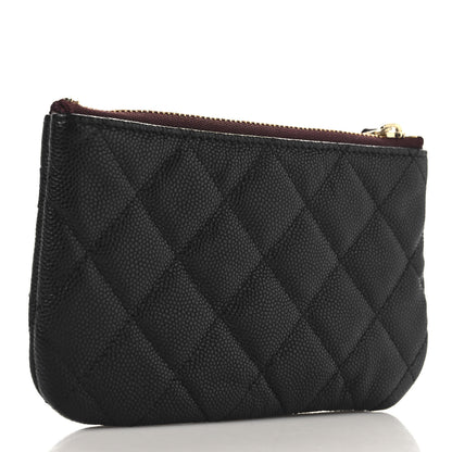Chanel Caviar Quilted Small Cosmetic Case Black 3 of 7