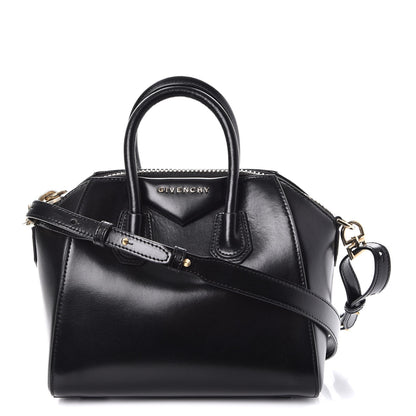 Givenchy Shiny Lord Calfskin Mini Antigona Black 1 of 7