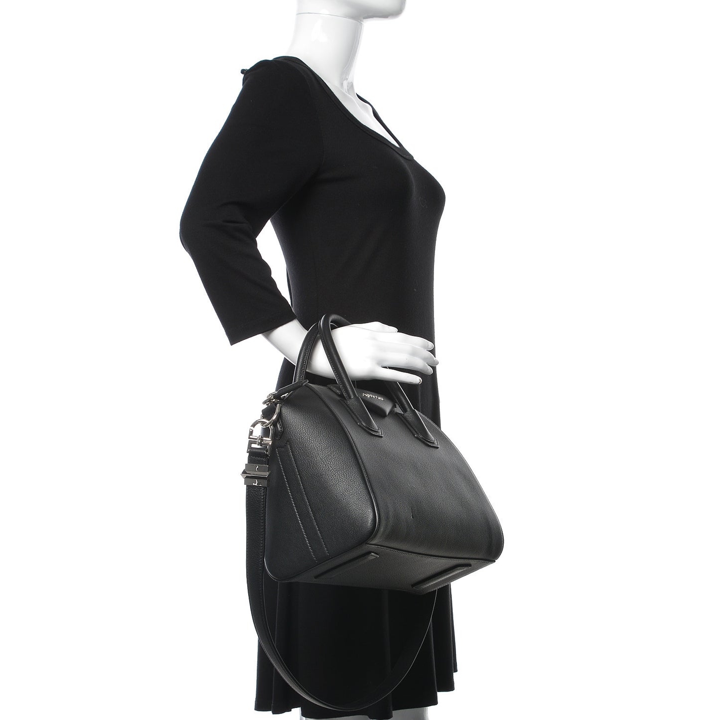 Sugar Goatskin Small Antigona Black