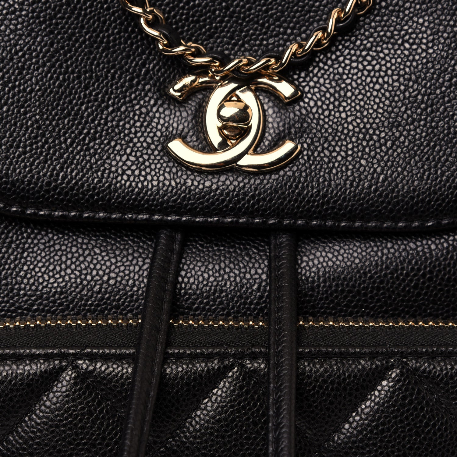 Chanel Caviar Quilted Business Affinity Backpack Black 11 of 12