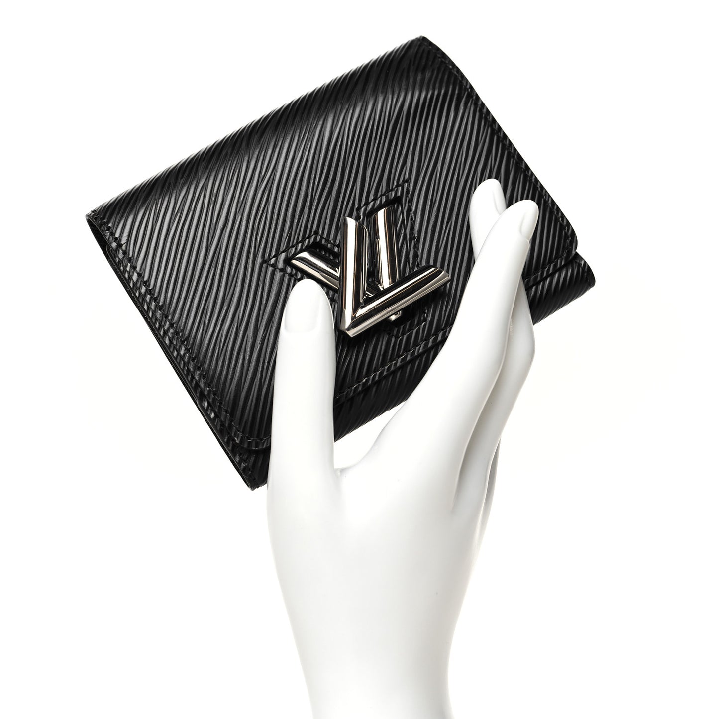Epi Twist Compact Wallet Black