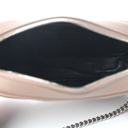 Saint Laurent Grain De Poudre Matelasse Monogram Mini Lou Camera Bag Dark Beige 7 of 9