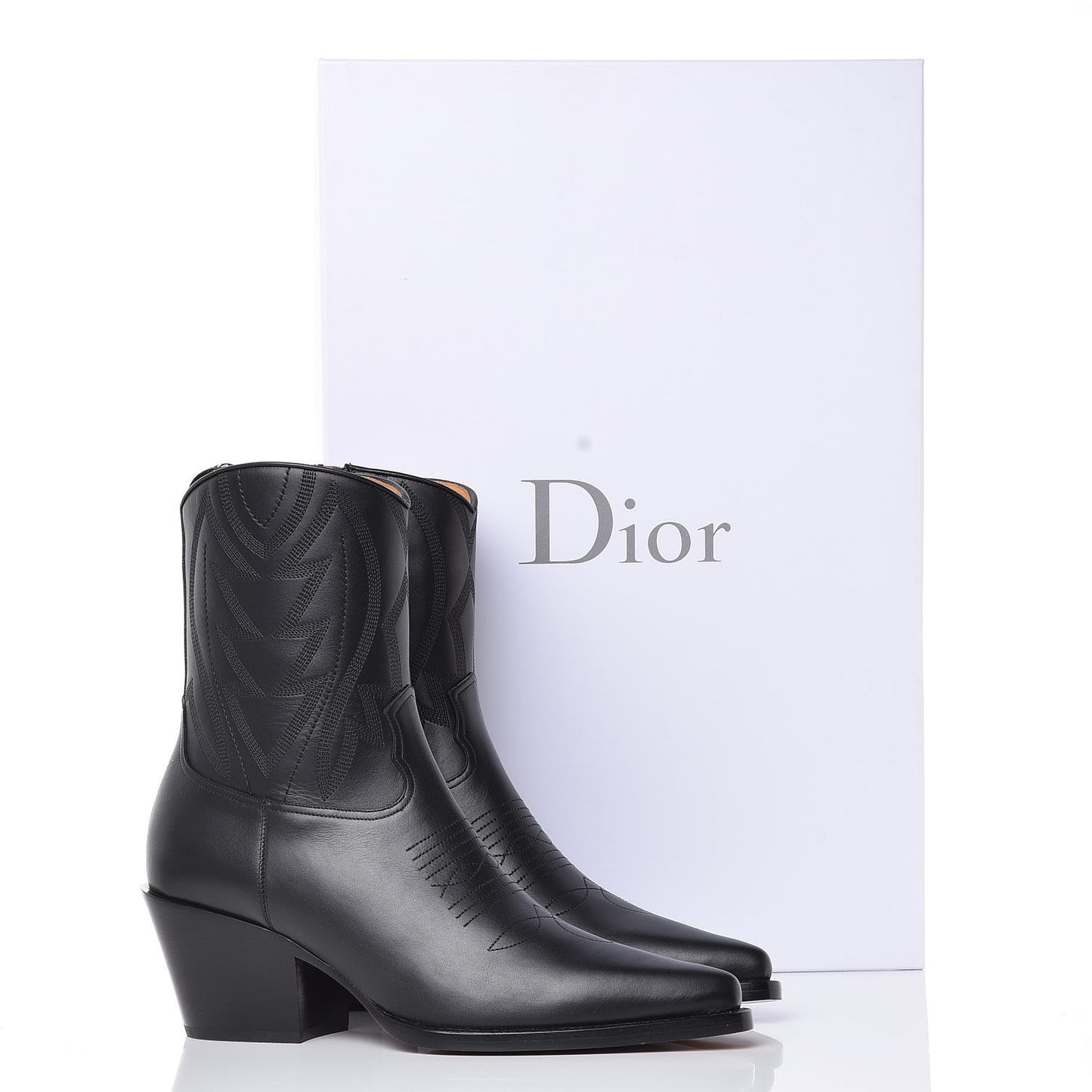 Matte Calfskin L.A. Low Boots 40 Black