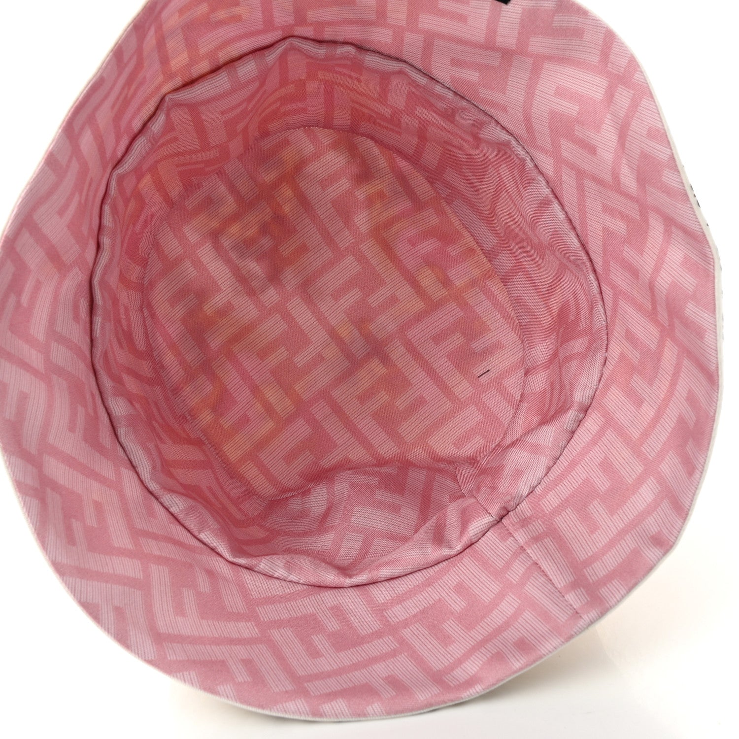 Fendi X VERSACE Silk Fendace FF Baroque Bucket Hat Pink 7 of 9