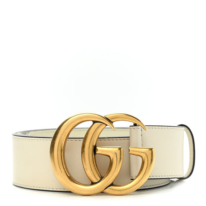 Gucci Calfskin Double G 40mm Belt 90 36 Mystic White 1 of 5