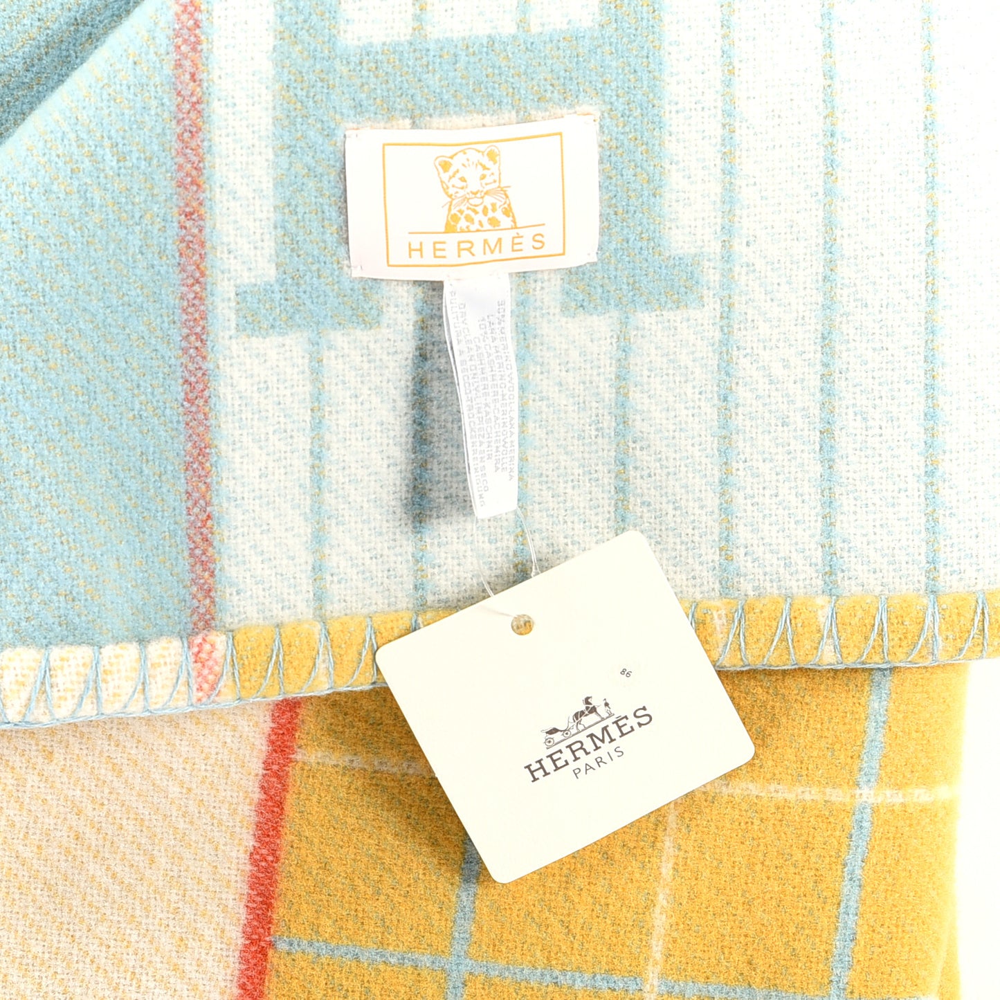Wool Cashmere Avalon Passe-Passe Blanket Miel