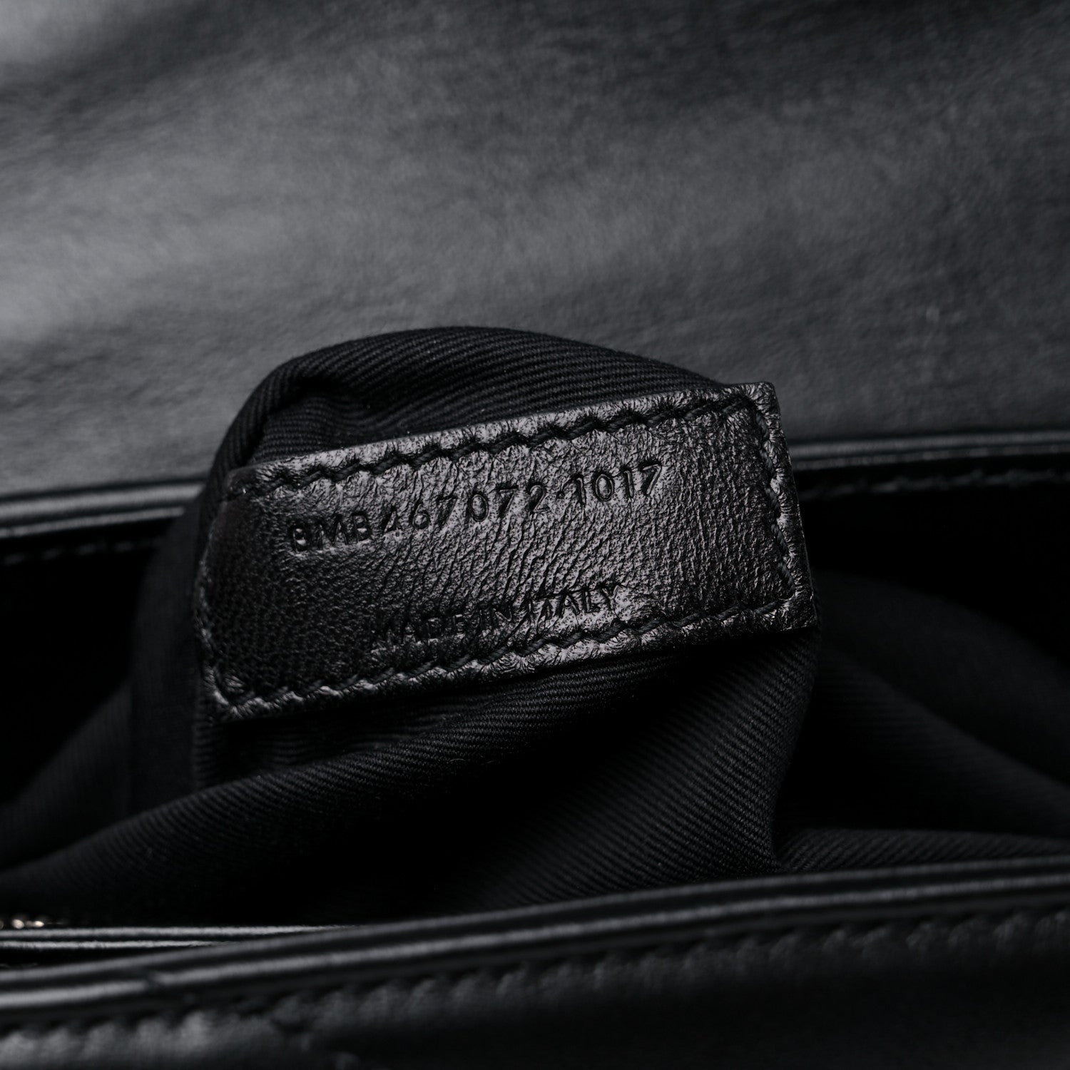 Saint Laurent Calfskin Y Quilted Monogram Toy Loulou Crossbody Bag Black 8 of 11