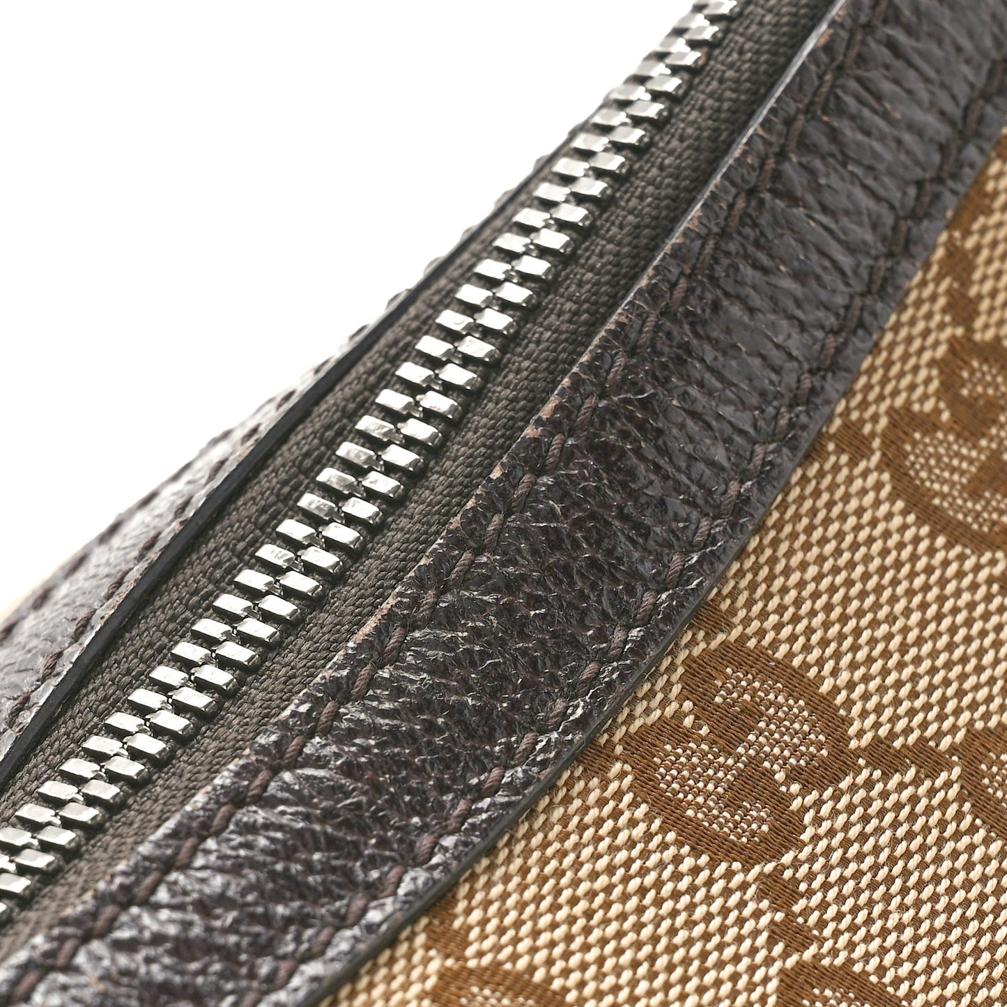 Monogram Medium Half Moon Hobo Dark Brown