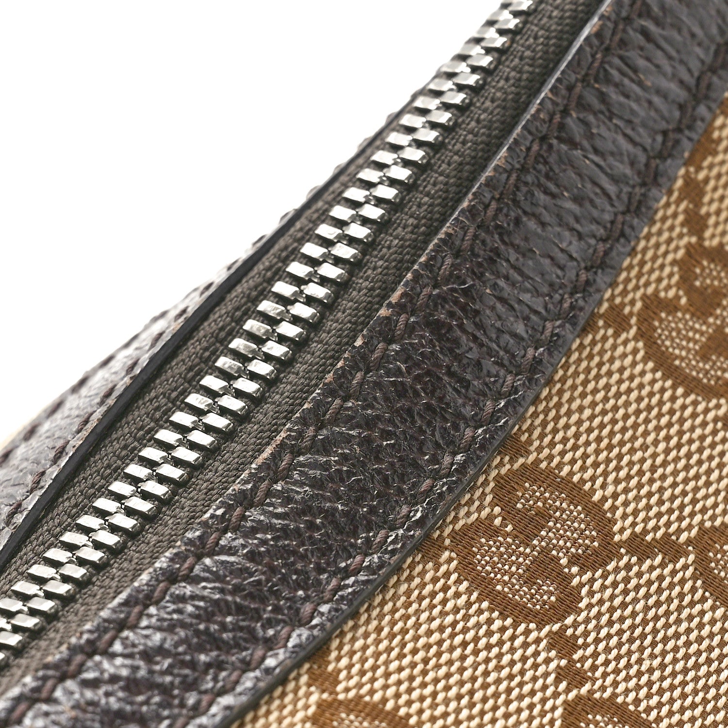 Gucci Monogram Medium Half Moon Hobo Dark Brown 12 of 12