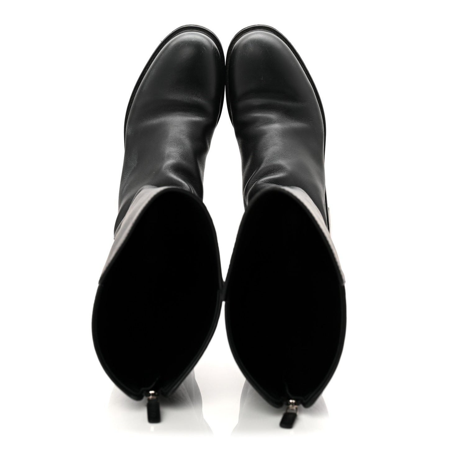 Microguccissima Knee High Riding Boots 40.5 Black