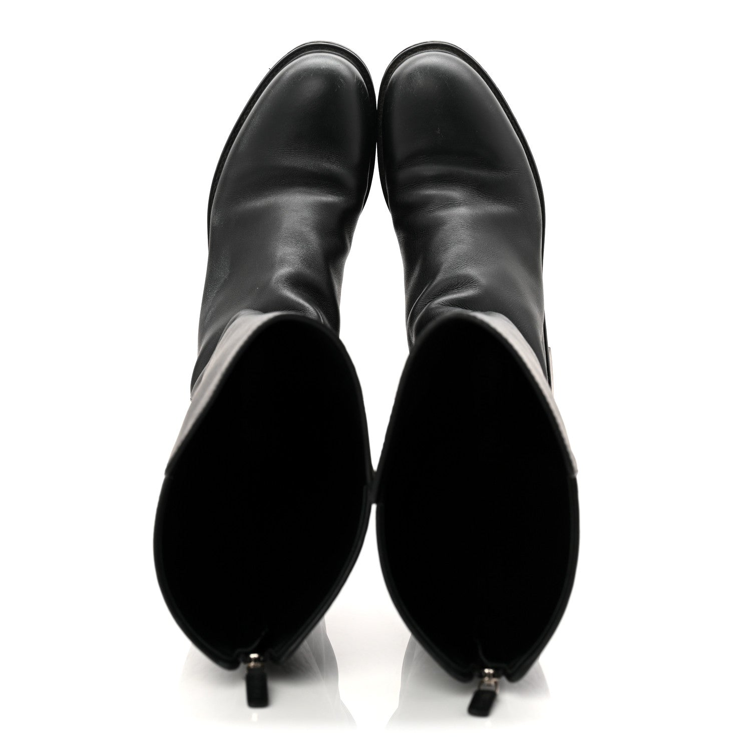 Gucci Microguccissima Knee High Riding Boots 40.5 Black 5 of 10
