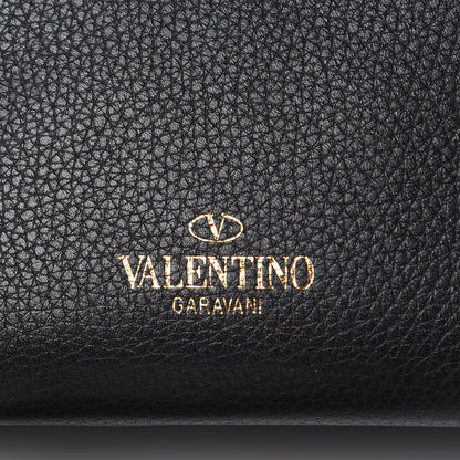 Valentino Garavani Pebbled Calfskin Mini Rockstud Crossbody Bag Black 7 of 9