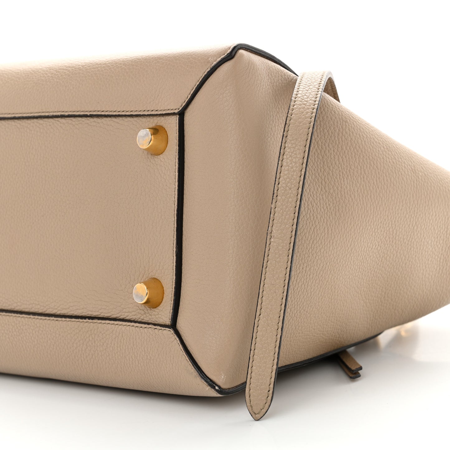 Grained Calfskin Mini Belt Bag Light Taupe