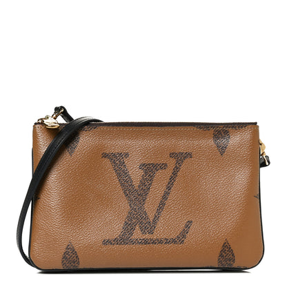 Louis Vuitton Reverse Monogram Giant Double Zip Pochette 1 of 10