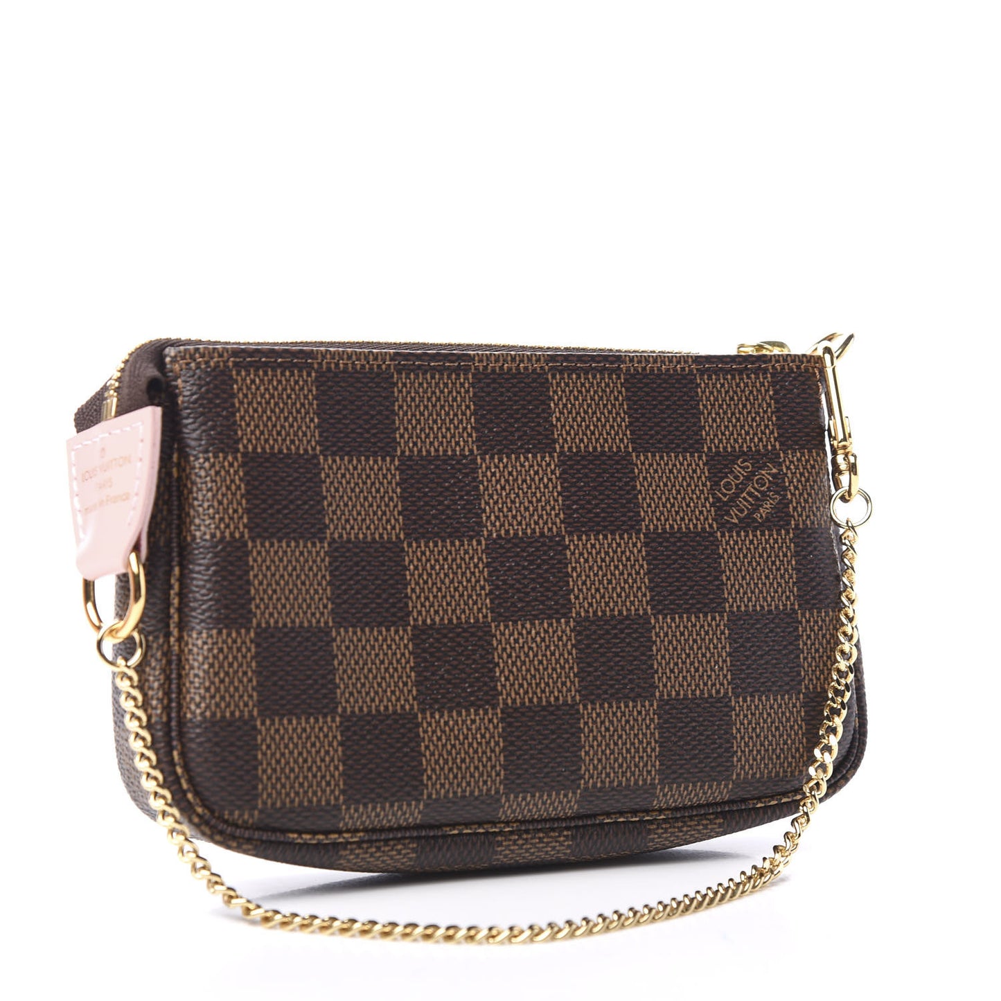 Damier Ebene 2020 Christmas Animation Big Wheel Mini Pochette Accessories Rose Ballerine