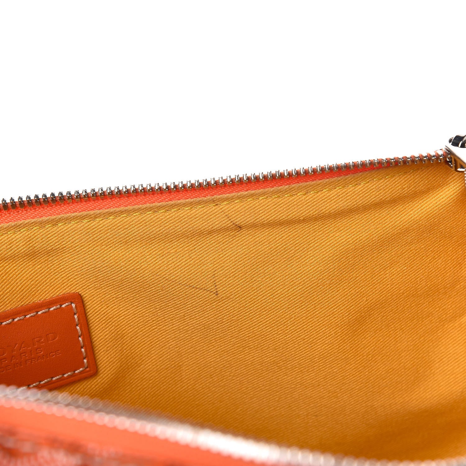 Goyard Goyardine Senat Pochette MM Orange 8 of 10