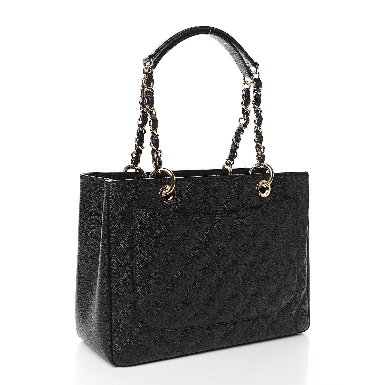 Chanel Caviar Quilted Grand Shopping Tote GST Black 3 of 11