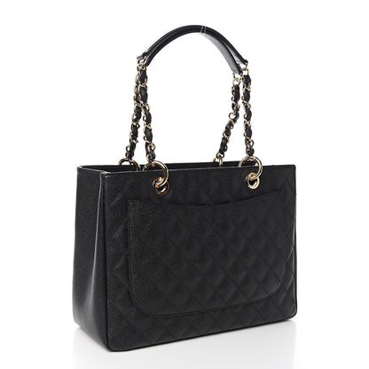 Chanel Caviar Quilted Grand Shopping Tote GST Black 3 of 11