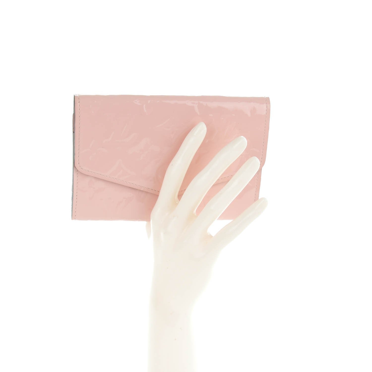 Louis Vuitton Vernis Compact Sarah Wallet Rose Ballerine 2 of 7