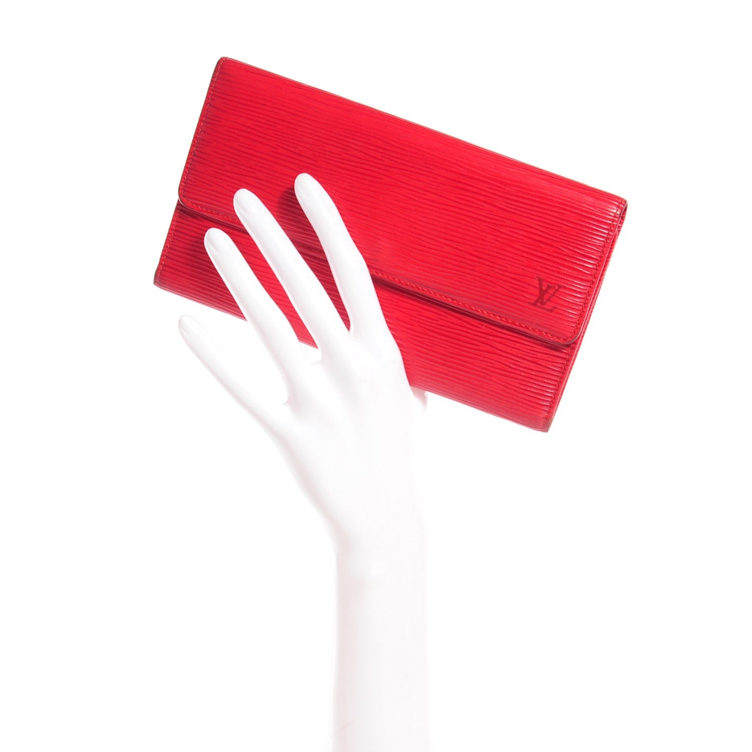 Louis Vuitton Epi Porte Tresor International Wallet Rouge 2 of 7
