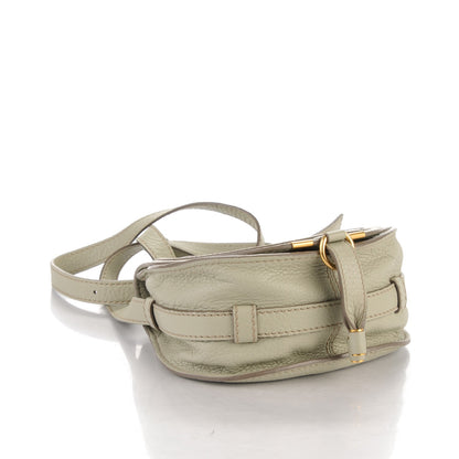 Chloe Calfskin Mini Marcie Round Crossbody Bag Baobab Green 4 of 9