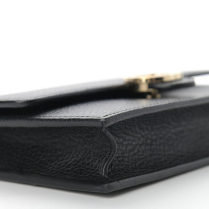 Gucci Dollar Calfskin Interlocking G Chain Wallet Black 8 of 12