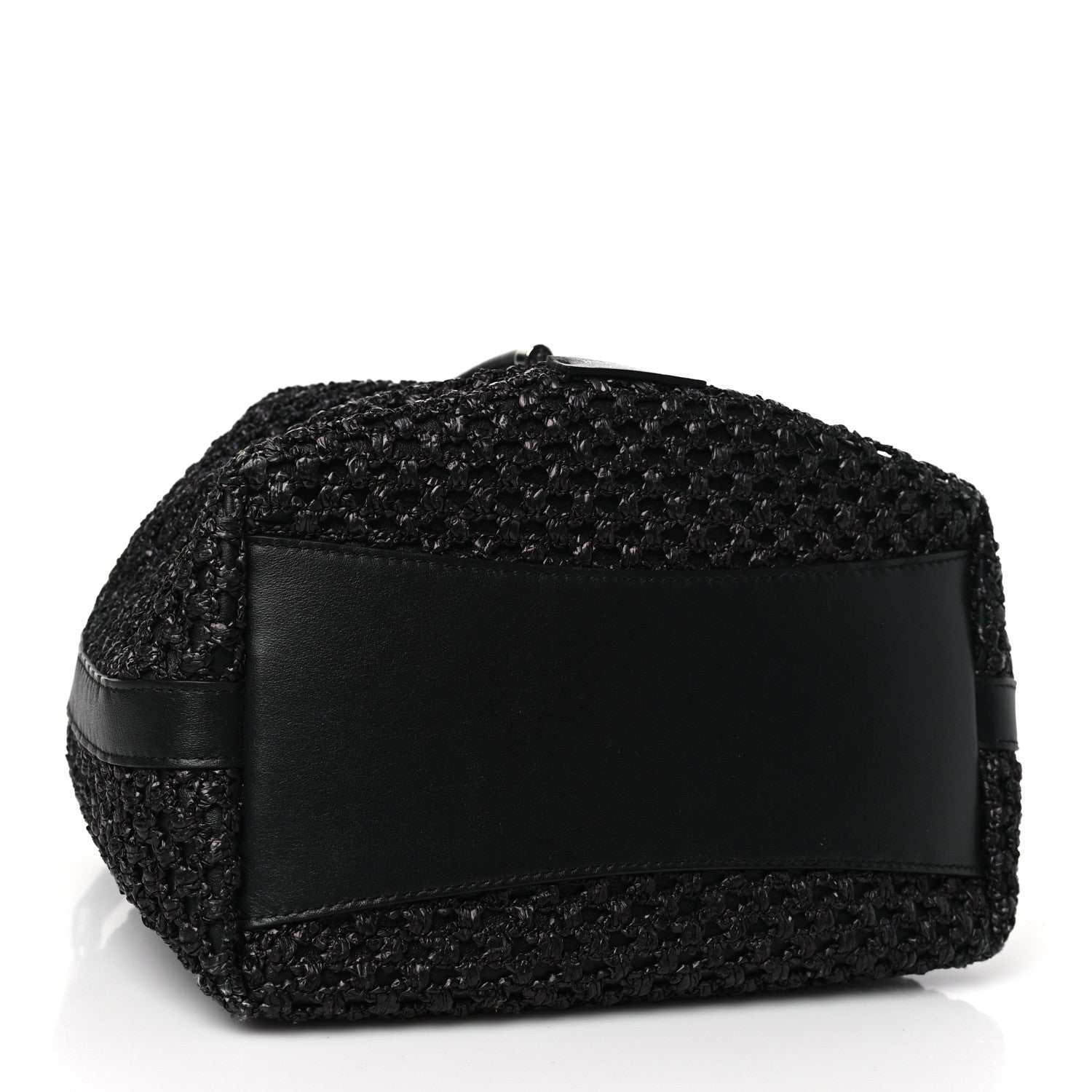Jimmy Choo Raffia Net Bon Bon Bag Black 4 of 8